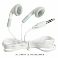 10-1000 Lot Bulk Wholesale White 3.5MM Headphones Earbuds Earphones for iPhone picture