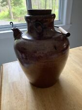 Antique Chinese Shinxi Brown Ceramic Stoneware Jug Vinegar Wine Late 19th C picture