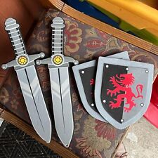 childrens foam outdoor toy sword shield grey knoght pretend play active picture