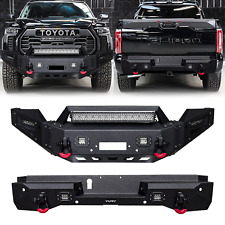 Vijay For 2022-2023 Toyota Tundra Steel Front/Rear Bumper W/Winch Plate&Lights picture
