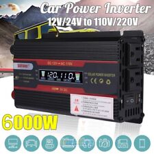 6000W Vehicle Car Power Inverter Watt DC 24V to AC 110V Pure Sine Wave Converter picture