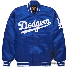 Las Angeles Dodgers Blue Satin Baseball Bomber Jacket Athletic Vintage Clothes  picture