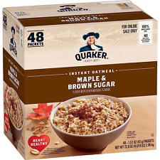 New Quaker Instant Oatmeal, Maple & Brown Sugar, 1.51 Ounce (Pack of 48) picture