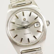 *NEAR MINT* Vintage OMEGA Geneve Automatic Cal.684 Silver Dial Date Womens Watch picture