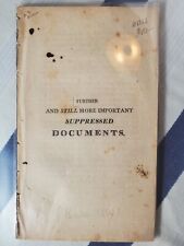 Further And Still More Important Suppressed Documents - Boston, 1808 picture