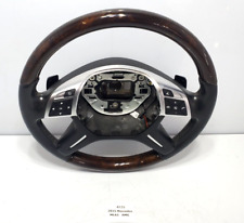 ✅ 12-16 OEM Mercedes W166 ML63 AMG Steering Wheel Leather Wood W/ Pedal Shift picture