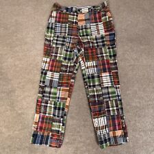 Vtg 90s “365” Brooks Brothers Clark Quilted Patchwork Madras Plaid Men W37/L30 picture