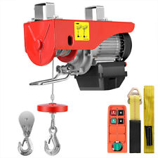 110V Electric Hoist Winch 1320Lbs Engine Crane Overhead Wireless Remote Control picture