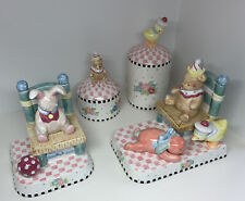 Mary Engelbreit - ME INK Lullaby Nursery Set- 2 Canisters And Matching Bookends picture