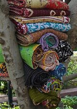 Wholesale lot of Reversible Kantha Twin Quilt Indian Vintage Handmade Blanket picture