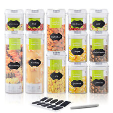 Set of 12 Food Storage Containers Airtight Kitchen & Pantry Organization picture