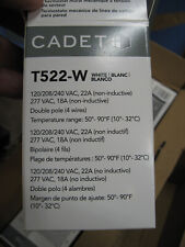 NEW (Case of 12) - Cadet T522-W Double Pole 4-Wire Mechanical Wall Thermostat - picture
