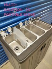 Portable Sink Mobile Concession three - compartment Hot Water w/Hand Wash Sink picture