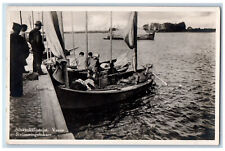 Vaasa Finland Postcard Herring Fishermen Stream fisherman 1929 Vintage Posted picture