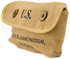 U.S. WWI WWII 1942 Khaki Shotgun Shell Pouch Ammunition Pouch Reproduction WWII picture