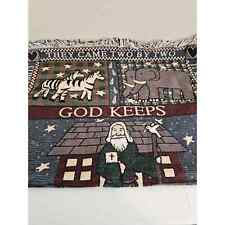 Noahs Ark Tapestry Blanket Afghan Throw They Came Two by Two Religious picture