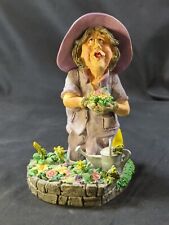 Doug Harris “I Dig Gardening” Flower Garden Frogs Figurine Russ Berrie #13190 picture