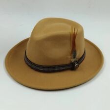 feather hat trilby fedora for men vintage picture