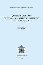 Quid Est Veritas? Over Kerkelijk Huwelijksrecht En Waarheid by Hildegard Warnink picture
