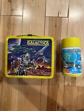 Vintage 1978 Battlestar Galactica Metal Lunchbox & Thermos, RARE, COMPLETE SET picture