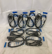 Used Lot of 8 C2G 6ft Computer/Monitor Power Extension Black Cable picture