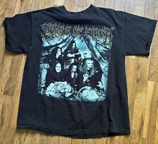 Vtg 90s Cradle Of Filth Shirt Mens XL Funeral of Carpathia Black Metal Band Tees picture