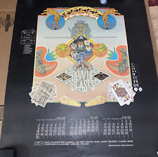 Vintage 1978 Bevy Of Beasts Poster 29”x 23” Pinball Theme Hinz Lithogrph Chicago picture