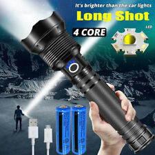 Super Bright 99000000LM XHP90 LED Flashlight Rechargeable Zoom Torch +Battery US picture