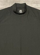 NEW FootJoy Performance Stretch L/S Mock Golf Base Layer Shirt  LG  Black picture