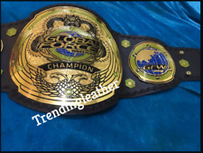 GFW Global Force Wrestling Championship Belt Adult Size 2MM Brass picture