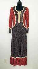 Vtg Gunne Sax 70s Corset Prairie Cottagecore Dress Boho Renaissance Romantic, 9 picture
