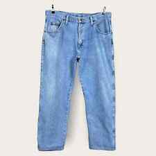 Wrangler Light Stone Washed Straight Leg Denim Jeans Men’s 36 x 29  26” Inseam picture