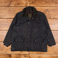 Vintage Barbour Bedale Jacket C44 L 90s Wax Cotton Distressed Hunting Outdoor picture