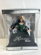2004 Holiday Barbie Doll Special Edition Green Dress New Minor Box Damage picture