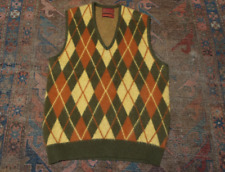 Vintage 50s  60s Mohair Sweater Vest Argyle VGC  Kurt Cobain Sz Med picture