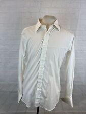 VINTAGE Burberry Men's White Cotton Dress Shirt 16 - 35 $225 picture
