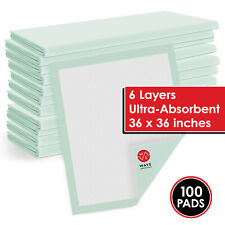 100 36x36 Large Pee Pads Adult Urinary Incontinence Disposable Bed Underpads picture