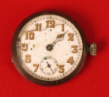 ANTIQUE WWI SIDE WINDER MILITARY STERLING SILVER SWISS TRENCH WRISTWATCH WATCH picture