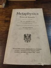 1901 Antique Book: Metaphysica Nova Et Vetusta By S S Laurie picture