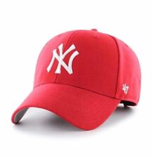 MLB New York Yankees ('47 Brand) MVP Hat Adjustable Strap Red White picture