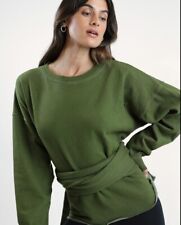 La Detresse Green High Priestess Pullover Sweatshirt Small NWT $250 MSRP picture