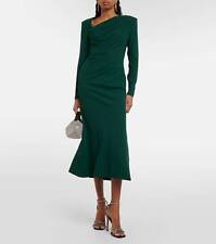 Roland Mouret long sleeve rouched midi dress for women - size UK14 picture