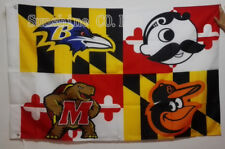 Baltimore Ravens Baltimore Orioles Natty Boh Maryland Terrapins Flag picture