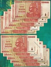 10 x 50 Billion Zimbabwe Dollars Banknotes AA AB 2008 100 % Authentic Used + COA picture