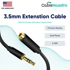 3.5mm Audio Extension Cable Headphone Stereo Cord Male to Female AUX Car MP3 lot picture