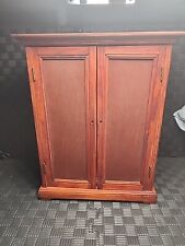 Vintage Style Wood  Doll Wardrobe Clothing Storage Cabinet Closet picture