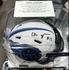 Chris Johnson Signed Speed Lunar Mini Helmet Tennessee Titans JSA Certified picture