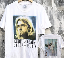 Vintage Memorial Kurt Cobain 1967-1994 Shirt Double Sides Unisex S-5Xl picture