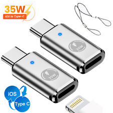35W USB-C Male to iOS Female Adapter + lanyard For iPhone 15 Pro Max 15 Plus X2 picture