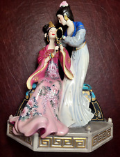 FRANKLIN MINT LE SISTERS OF SPRING  CAROLYN YOUNG CHINESE 24 CARAT GOLD TRIM picture